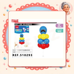 la-icha-04372 Soporte+globos Consola de Juego Feliz Ref. 510293