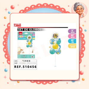 la-icha-04382 De Globos con Soporte Feliz Ref. 510456