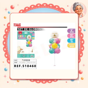la-icha-04385 De Globos con Soporte Feliz Ref. 510460