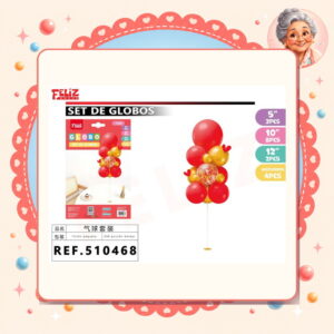 la-icha-04389 De Globos con Soporte Feliz Ref. 510468