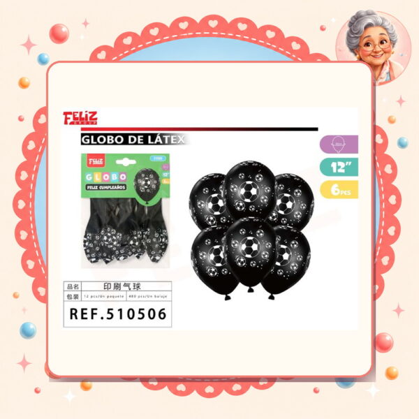 la-icha-04401 Globos Futbol Feliz Ref. 510506