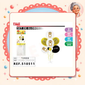 la-icha-04406 Globos Cumpleanos con Soporte Feliz Ref. 510511