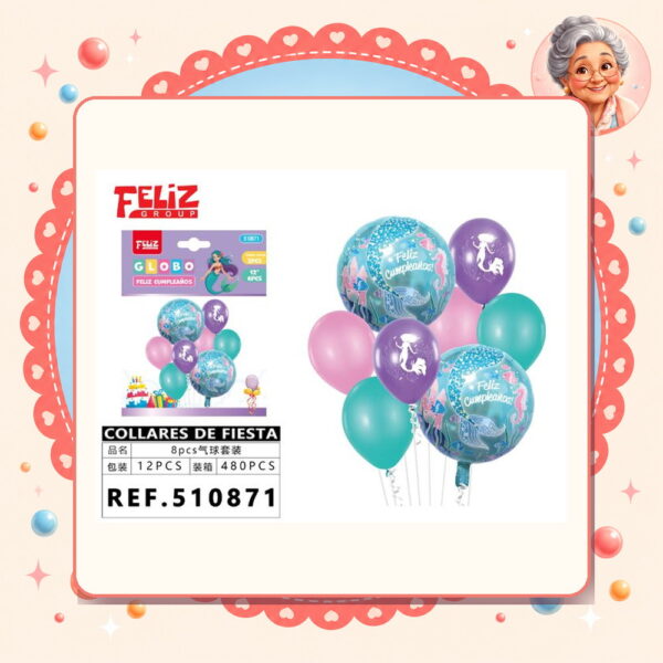 De Globos F.cumple Sirena Feliz Ref. 510871