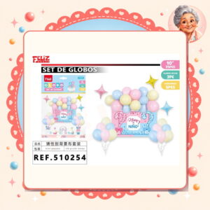 la-icha-04514 De Globos Baby Shower Feliz Ref. 510254