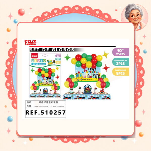 la-icha-04517 Globos de Semaforo Feliz Ref. 510257