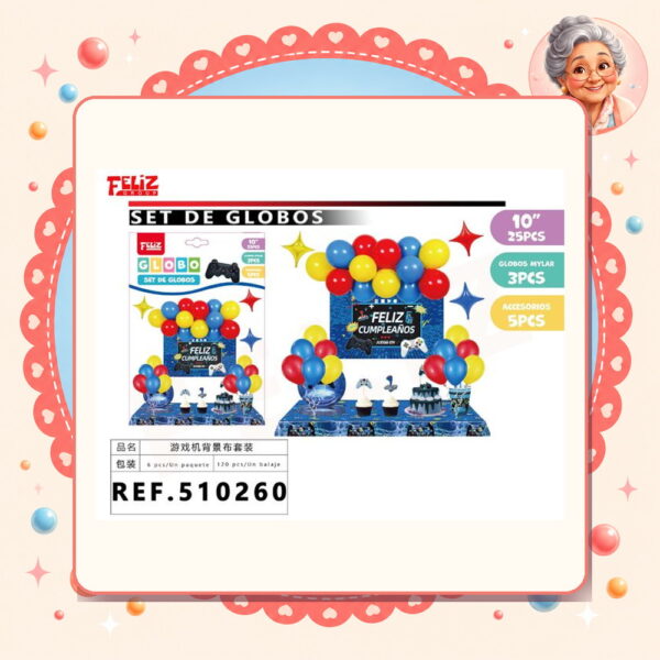 Globos de Consola de Juego Feliz Ref. 510260