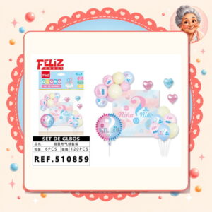 la-icha-04535 De Globos Baby Show Feliz Ref. 510859