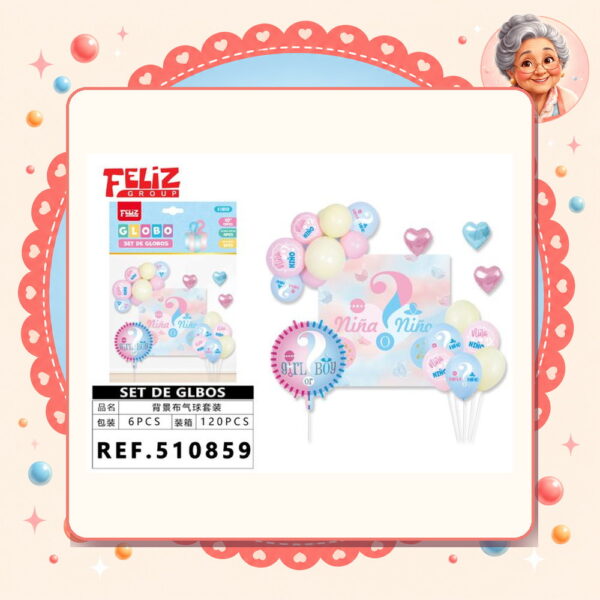 De Globos Baby Show Feliz Ref. 510859
