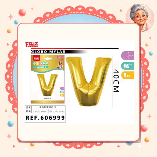 V Dorado Feliz Ref. 606999