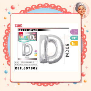 Plateado D Feliz Ref. 607802