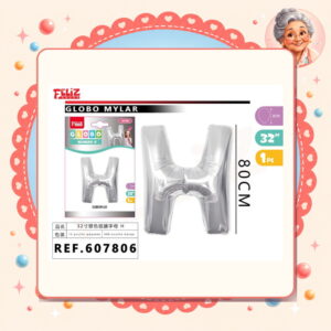 Plateado H Feliz Ref. 607806