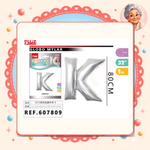 Plateado K Feliz Ref. 607809