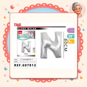 Plateado N Feliz Ref. 607812