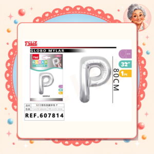Plateado P Feliz Ref. 607814