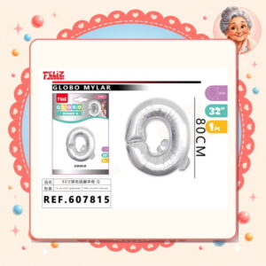 Plateado Q Feliz Ref. 607815
