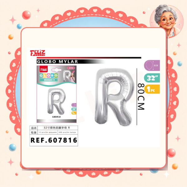 la-icha-04698 Plateado R Feliz Ref. 607816