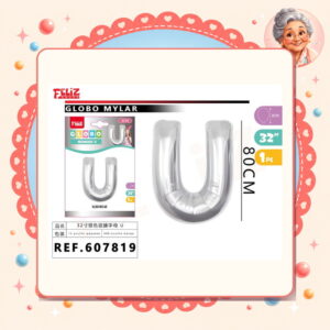 Plateado U Feliz Ref. 607819