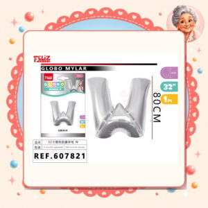 Plateado W Feliz Ref. 607821