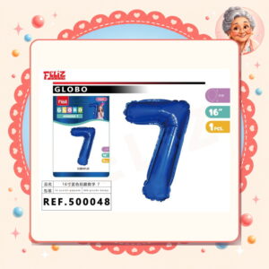 la-icha-04761 Globo Aluminio Azul7 Feliz Ref. 500048