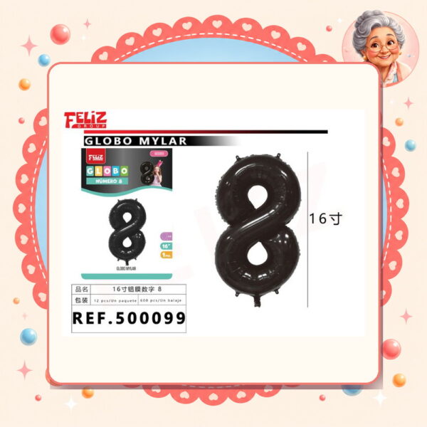 la-icha-04765 8 Negro Feliz Ref. 500099