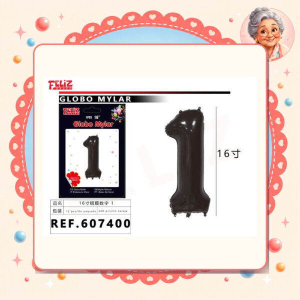 1 Negro Feliz Ref. 607400