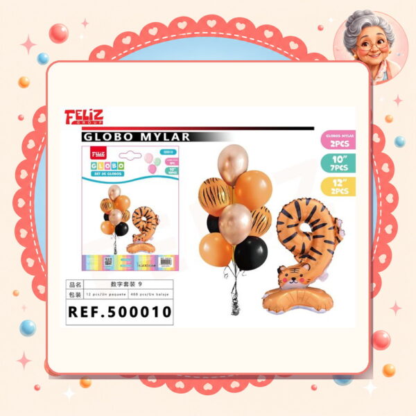 Numero 9 Feliz Ref. 500010