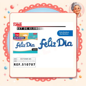 la-icha-04848 Letras Feliz Dia Azul Feliz Ref. 510707