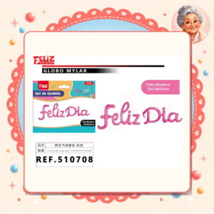 la-icha-04849 Letras Feliz Dia Rosado Feliz Ref. 510708