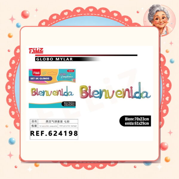 Bienvenida Victoso Feliz Ref. 624198