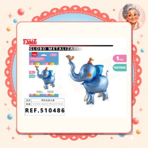 la-icha-04926 Elefante con Rueta Feliz Ref. 510486