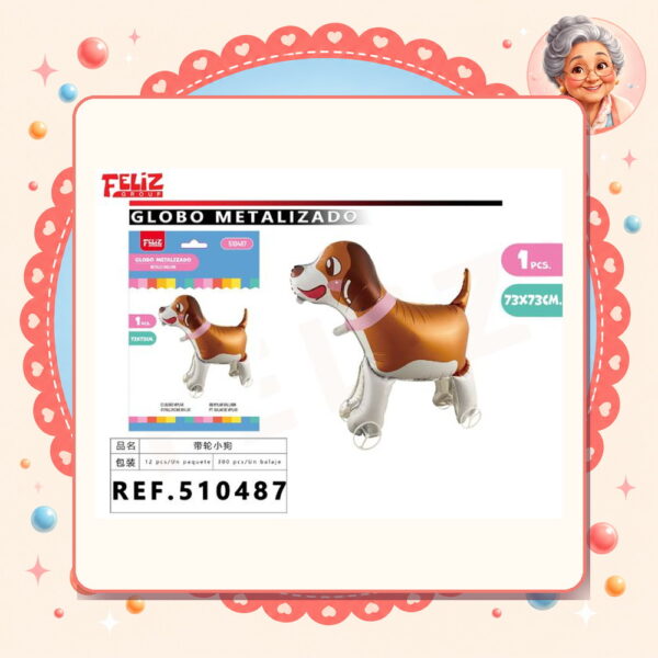 Perrito con Rueta Feliz Ref. 510487