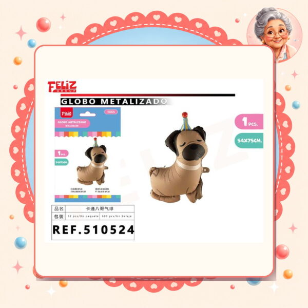 Perrito Pug Feliz Ref. 510524