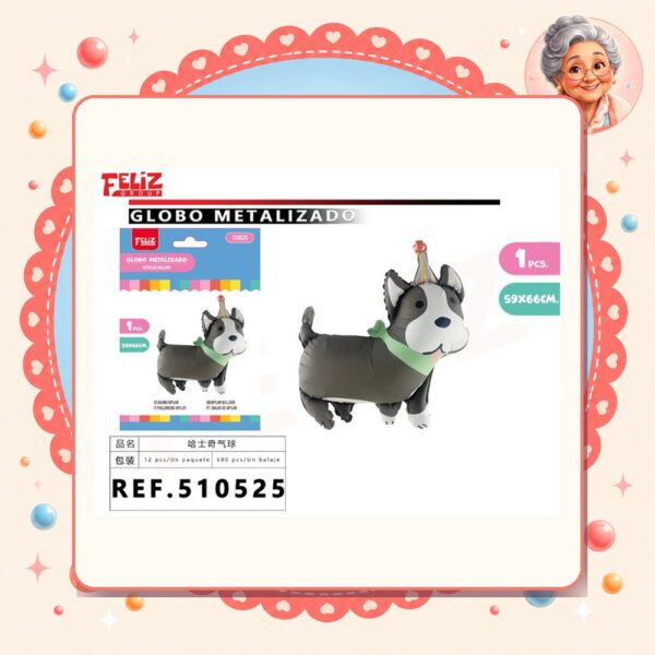 la-icha-04931 Perrito Husky Feliz Ref. 510525