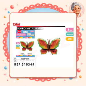 la-icha-04951 Mariposa Nacarado Negro Feliz Ref. 510349