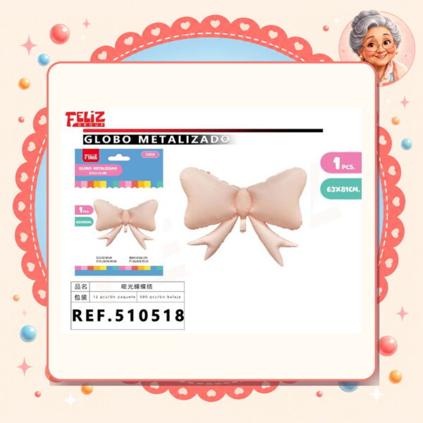 la-icha-04956 Lazo Rosado Mate Feliz Ref. 510518