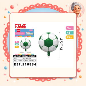 la-icha-04968 Metalizado de Futbol Verde Feliz Ref. 510834