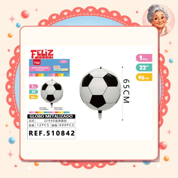 Metalico de Futbol Feliz Ref. 510842