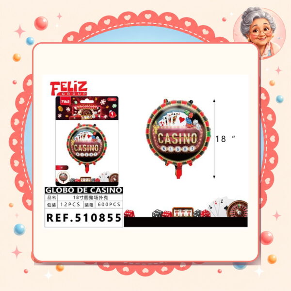 Metal Redondo Casino Feliz Ref. 510855
