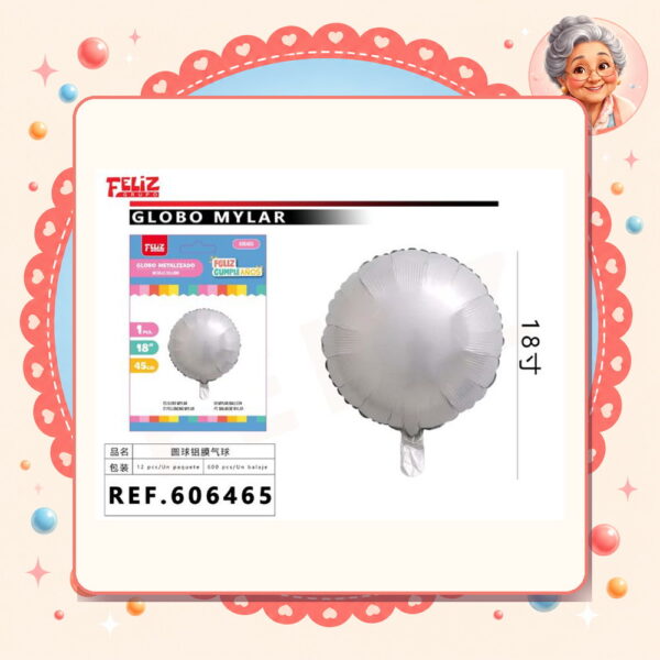 la-icha-04989 Plateado Feliz Ref. 606465