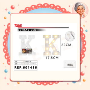 la-icha-05075 Luce Led de Letra y Numero Feliz Ref. 601416-K