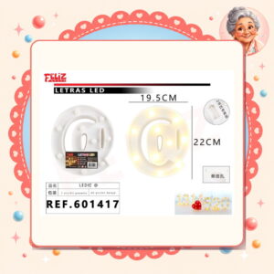 la-icha-05083 Luce Led de Letra y Numero Feliz Ref. 601417-2