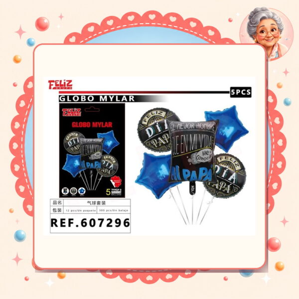 Globos 5pcs Dia Padre Feliz Ref. 607296