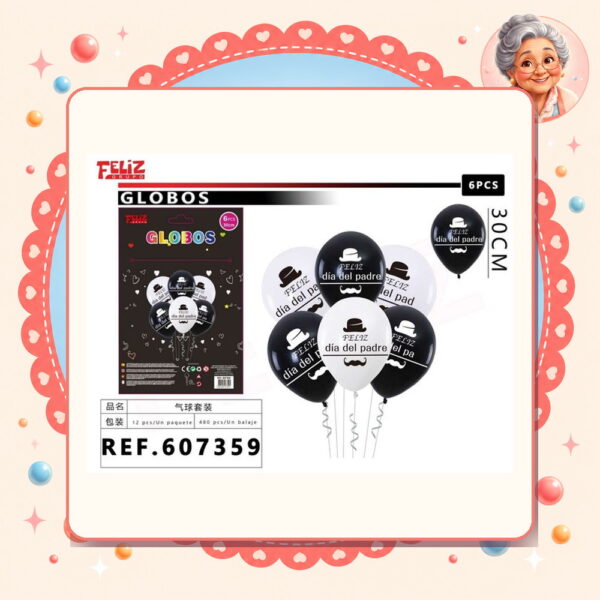 la-icha-05835 6pcs Dia Padre Feliz Ref. 607359