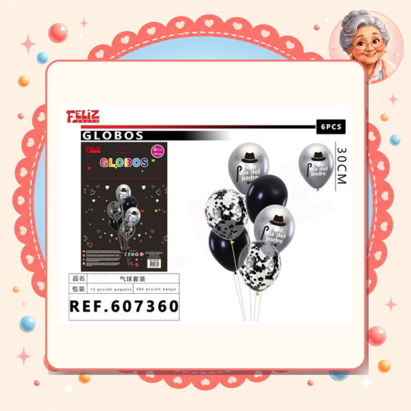 6pcs Dia Padre Feliz Ref. 607360