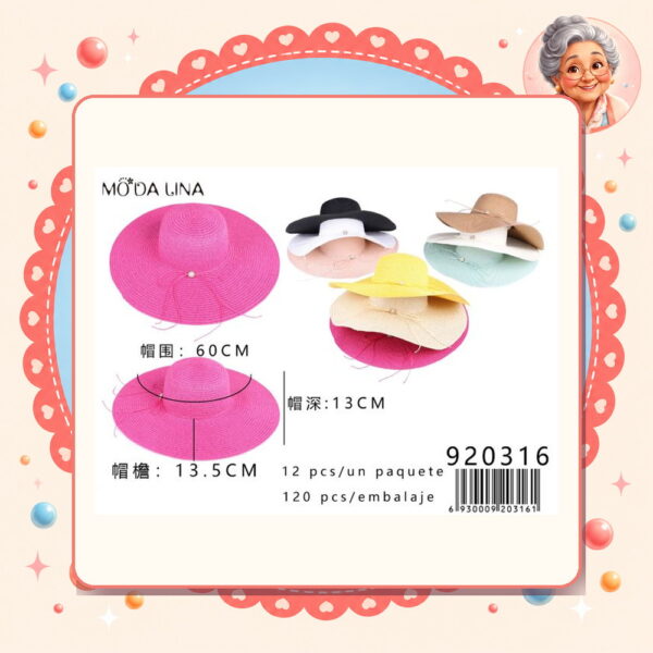 la-icha-05932 F.sombrero Moda Lina Ref. 920316