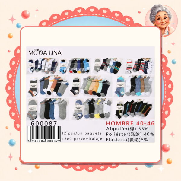 5% 5% de Descuento Por Caja Moda Lina Ref. 600087