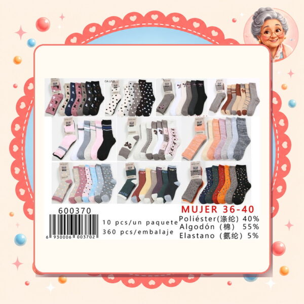 5% 5% de Descuento Por Caja Moda Lina Ref. 600370