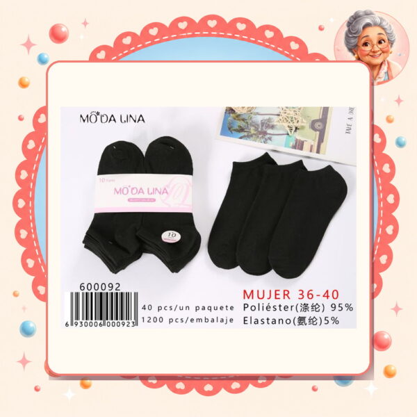 36-40（10 Pares） Moda Lina Ref. 600092