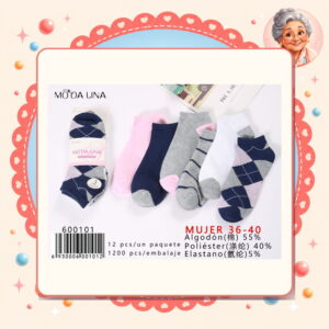 la-icha-06094 36-40(3 Pares) Moda Lina Ref. 600101