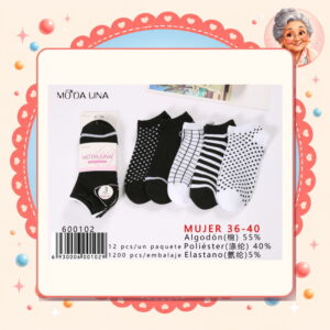 la-icha-06095 36-40(3 Pares) Moda Lina Ref. 600102